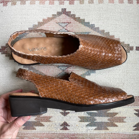 Walking Cradles Shoes New Jenna Woven Sling Walking Cradles Shoes